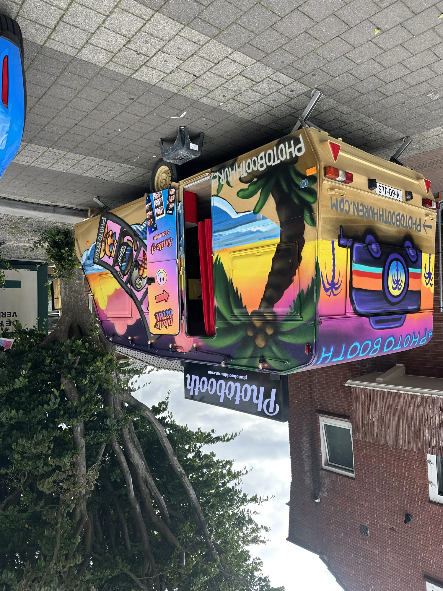 Photobooth caravan klaar voor gebruik